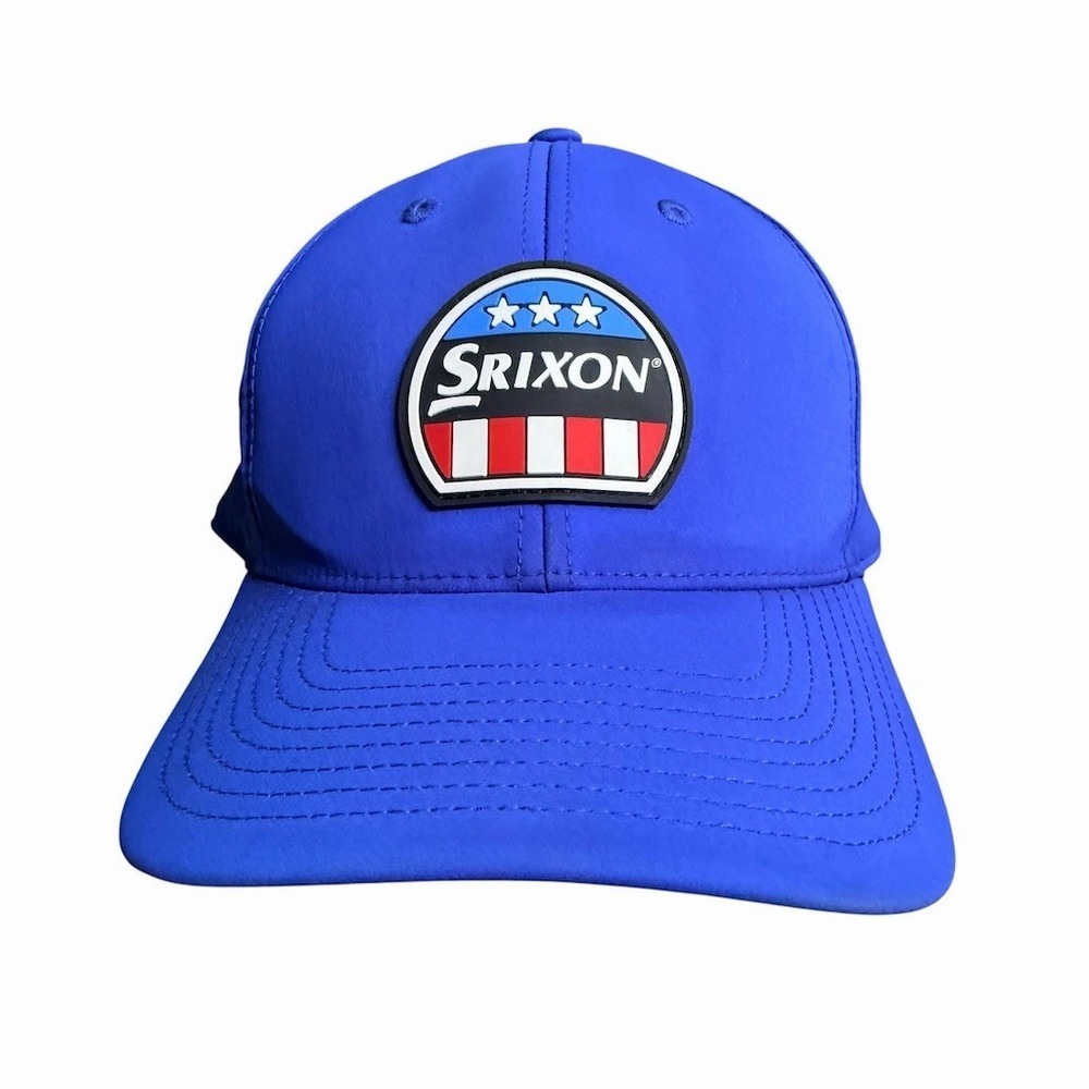 Srixon Golf Hat Unisex Adjustable Blue Snapback USA Patch‎ Tour Cap